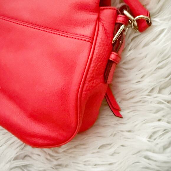 KATE SPADE | Jackson Stoplight (Red) Medium Saddle Flap Satchel Bag Crossbody - Picture 6 of 11